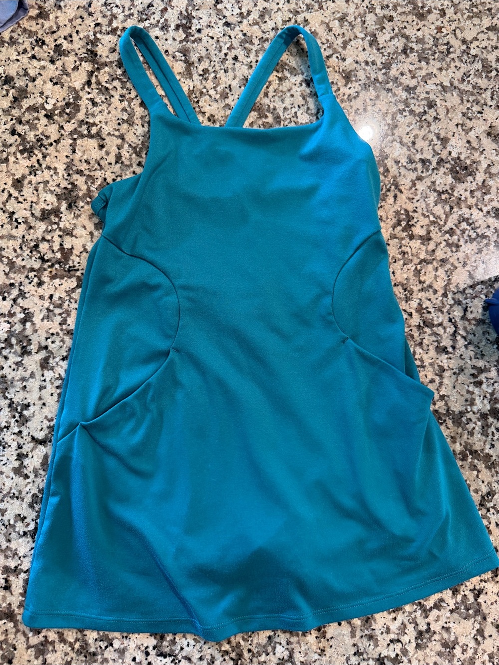 Girls All In Motion Teal Athletic Dress XS (4/5)